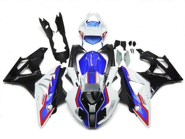 Weiß Rot Blau Glänzendes Schwarz Carbonfaser RR 2009-2014 BMW S1000RR Motorrad Verkleidung