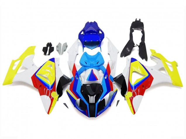 Weiß Rot Blau Gelb 2009-2014 BMW S1000RR Motorrad Verkleidung