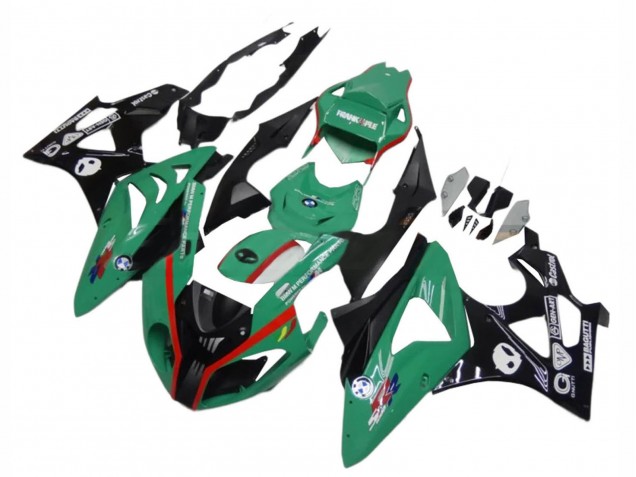 Grün Rot Schwarz 2009-2014 BMW S1000RR Motorrad Verkleidung