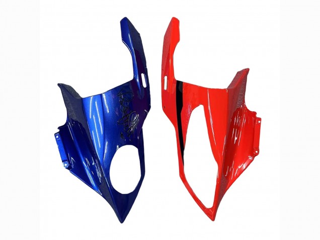 Rot Blau Gelb Hai 2009-2014 BMW S1000RR Motorrad Verkleidung