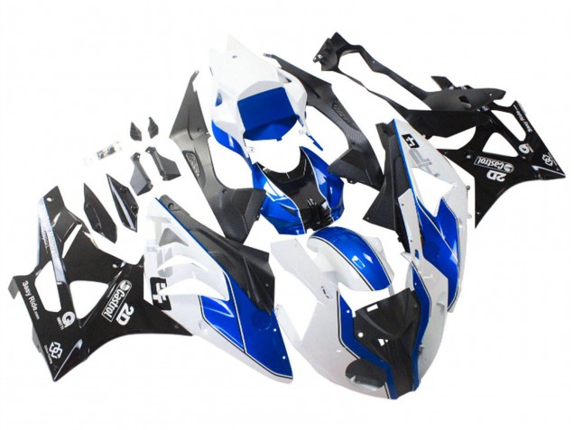 Weiß Blau Glänzendes Schwarz Castrol 2009-2014 BMW S1000RR Motorrad Verkleidung
