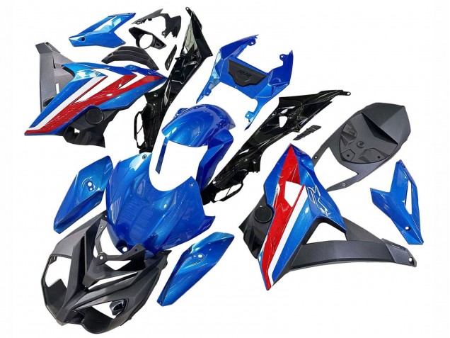 Blau Rot 2014-2016 BMW S1000R Motorrad Verkleidung