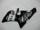 Glänzendes Schwarz Weiß West 2005-2006 Kawasaki ZX6R Motorrad Verkleidung