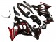 Glänzendes Schwarz Rot Flamme 2004-2006 Suzuki GSX600F/GSX750F Motorrad Verkleidung
