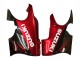 Glänzendes Schwarz Rot Flamme 2004-2006 Suzuki GSX600F/GSX750F Motorrad Verkleidung