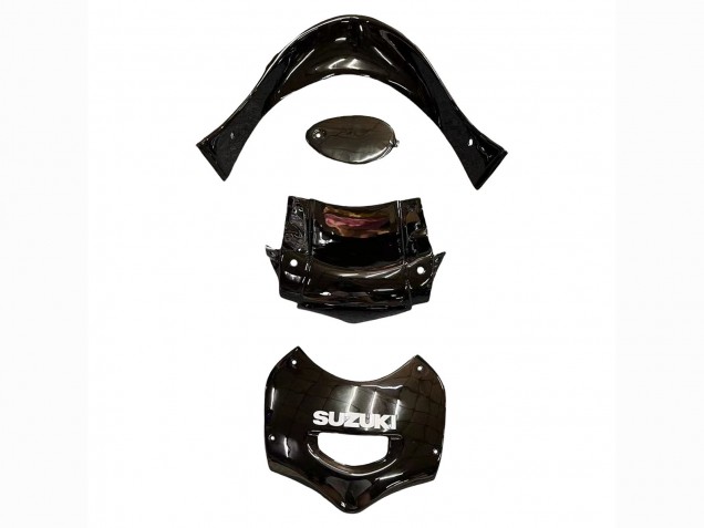 Glänzendes Schwarz Rot Flamme 2004-2006 Suzuki GSX600F/GSX750F Motorrad Verkleidung