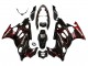 Glänzendes Schwarz Rot Flamme 2004-2006 Suzuki GSX600F/GSX750F Motorrad Verkleidung