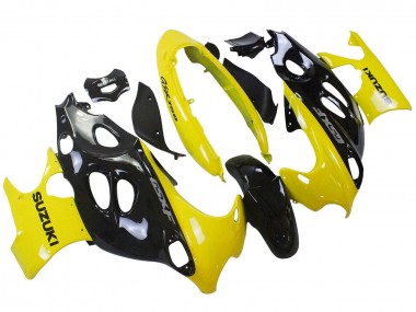 Glänzendes Schwarz Gelb 2004-2006 Suzuki GSX600F/GSX750F Motorrad Verkleidung