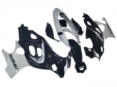 Glänzendes Schwarz Grau 2004-2006 Suzuki GSX600F/GSX750F Motorrad Verkleidung