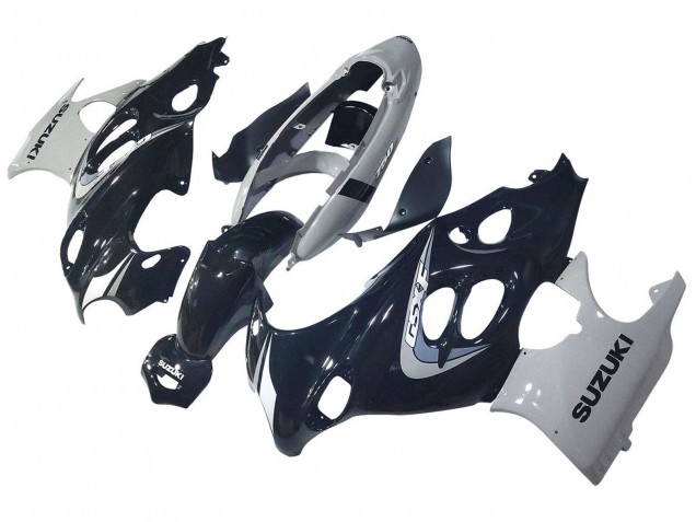 Glänzendes Schwarz Grau 2004-2006 Suzuki GSX600F/GSX750F Motorrad Verkleidung