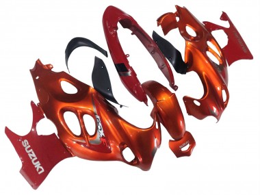 Burnt Orange Weiß Logo 2004-2006 Suzuki GSX600F/GSX750F Motorrad Verkleidung