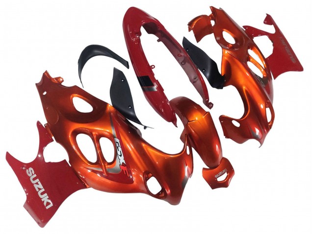 Burnt Orange Weiß Logo 2004-2006 Suzuki GSX600F/GSX750F Motorrad Verkleidung