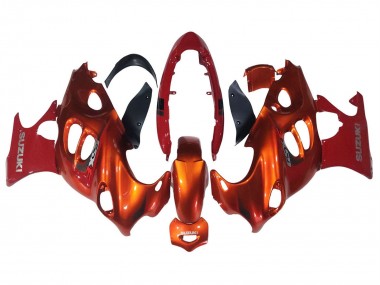 Burnt Orange Weiß Logo 2004-2006 Suzuki GSX600F/GSX750F Motorrad Verkleidung