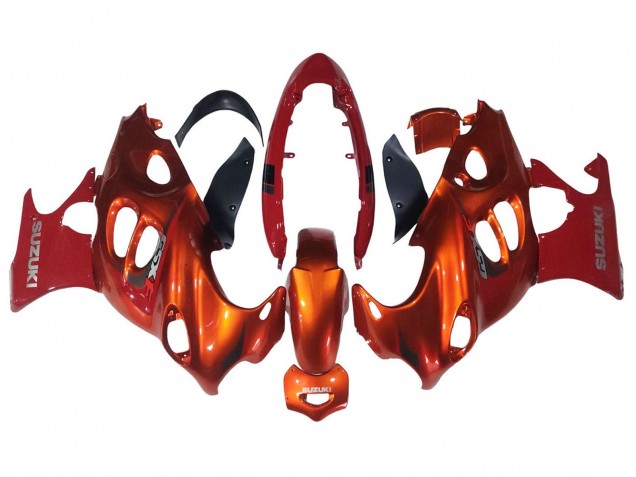 Burnt Orange Weiß Logo 2004-2006 Suzuki GSX600F/GSX750F Motorrad Verkleidung
