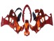 Burnt Orange Weiß Logo 2004-2006 Suzuki GSX600F/GSX750F Motorrad Verkleidung