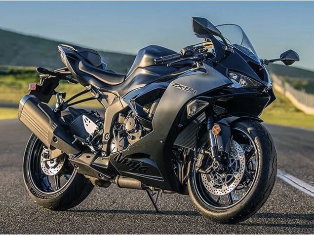 Matt Schwarz 2023-2025 Kawasaki ZX6R Motorrad Verkleidung