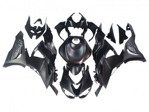 Matt Schwarz 2023-2025 Kawasaki ZX6R Motorrad Verkleidung