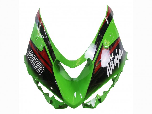 Grün Schwarz Rot Gelb Dunlop 2023-2025 Kawasaki ZX6R Motorrad Verkleidung