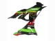 Grün Schwarz Rot Gelb Dunlop 2023-2025 Kawasaki ZX6R Motorrad Verkleidung