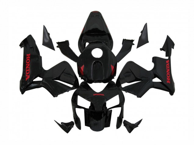 Glänzendes Schwarz Rot Aufkleber 2003-2004 Honda CBR600RR Motorrad Verkleidung