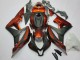 Orange Matt Schwarz 2007-2008 Honda CBR600RR Motorrad Verkleidung Kit