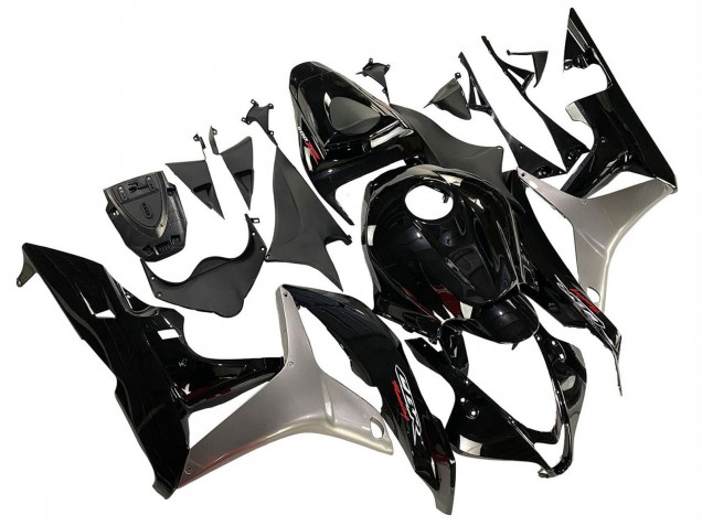 Silber Glänzendes Schwarz 2007-2008 Honda CBR600RR Motorrad Verkleidung Kit