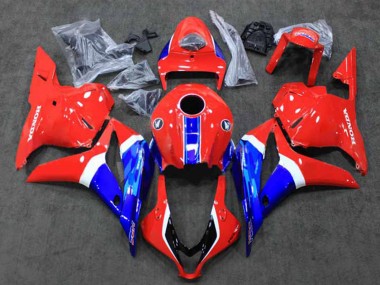 Weiß Rot Blau HRC 2009-2012 Honda CBR600RR Motorrad Verkleidung