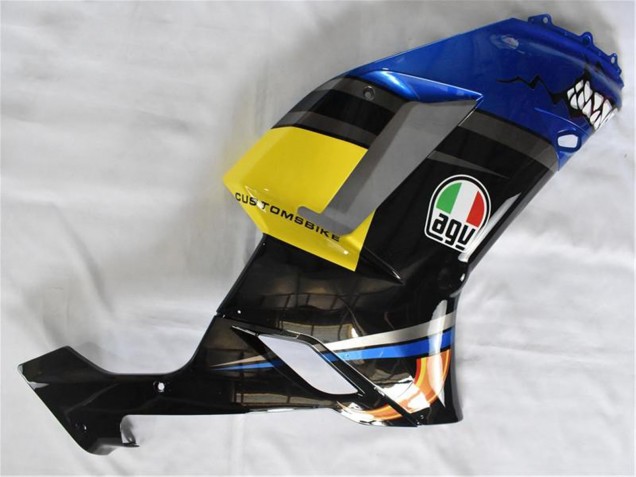 Blau Hai 2007-2008 Kawasaki ZX6R Motorrad Verkleidung