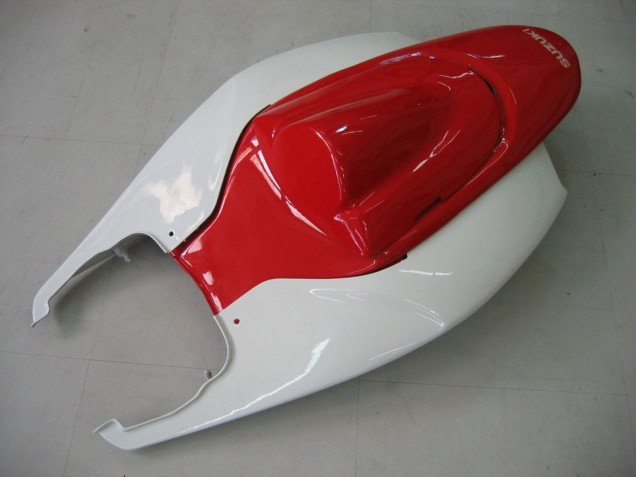 Weiß Rot Glänzendes Schwarz 2006-2007 Suzuki GSXR 600 / GSXR 750 Motorrad Verkleidung