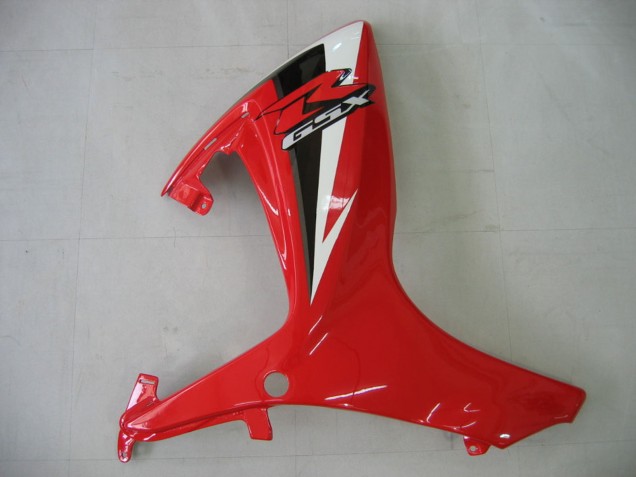 Weiß Rot Glänzendes Schwarz 2006-2007 Suzuki GSXR 600 / GSXR 750 Motorrad Verkleidung