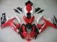 Weiß Rot Glänzendes Schwarz 2006-2007 Suzuki GSXR 600 / GSXR 750 Motorrad Verkleidung