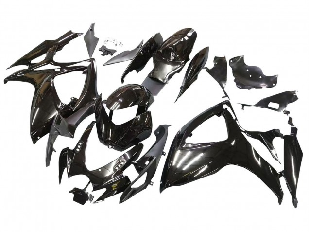Glänzendes Schwarz 2006-2007 Suzuki GSXR 600 / GSXR 750 Motorrad Verkleidung