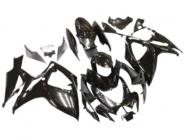 Glänzendes Schwarz 2006-2007 Suzuki GSXR 600 / GSXR 750 Motorrad Verkleidung