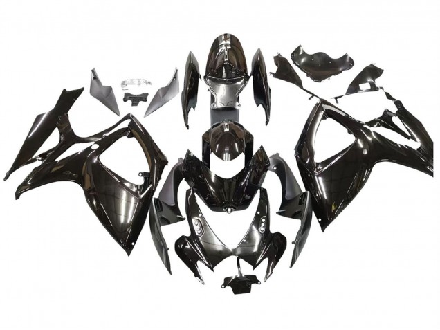 Glänzendes Schwarz 2006-2007 Suzuki GSXR 600 / GSXR 750 Motorrad Verkleidung
