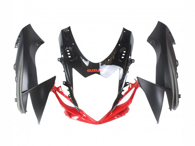 Schwarz Grau Rot Linie 2011-2024 Suzuki GSXR 600 / GSXR 750 Motorrad Verkleidung