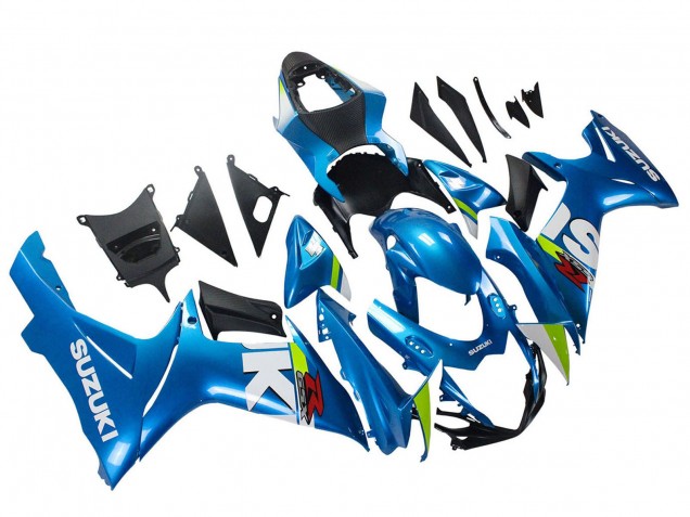 Hellblau Grün Weiß Rot 2011-2024 Suzuki GSXR 600 / GSXR 750 Motorrad Verkleidung