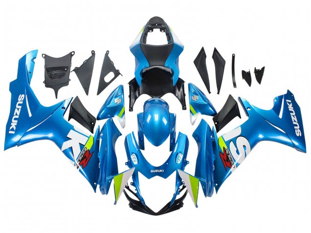 Hellblau Grün Weiß Rot 2011-2024 Suzuki GSXR 600 / GSXR 750 Motorrad Verkleidung