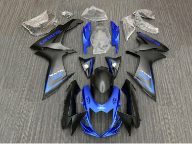 Blau Matt Schwarz 2011-2024 Suzuki GSXR 600 / GSXR 750 Motorrad Verkleidung Kit