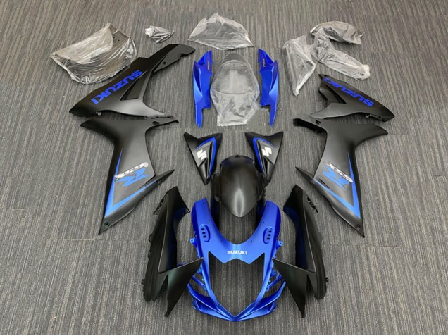 Blau Matt Schwarz 2011-2024 Suzuki GSXR 600 / GSXR 750 Motorrad Verkleidung Kit
