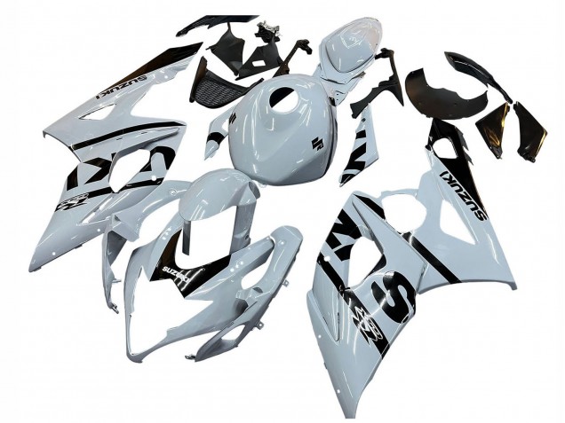 Weiß Schwarz 2005-2006 Suzuki GSXR 1000 Motorrad Verkleidung