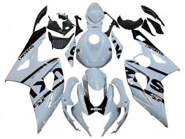 Weiß Schwarz 2005-2006 Suzuki GSXR 1000 Motorrad Verkleidung