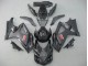 Matt Schwarz Glänzendes Schwarz 2007-2008 Suzuki GSXR 1000 Motorrad Verkleidung