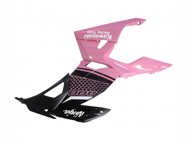 Rosa Matt Schwarz Bienenwabe 2018-2024 Kawasaki Ninja 400 Motorrad Verkleidung
