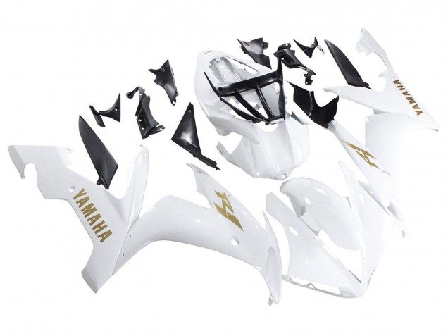 Weiß Gold Aufkleber 2004-2006 Yamaha YZF 1000 R1 Motorrad Verkleidung