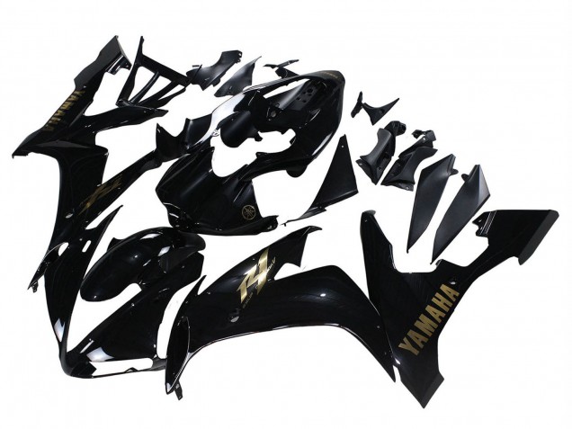 Glänzendes Schwarz Gold Aufkleber 2004-2006 Yamaha YZF 1000 R1 Motorrad Verkleidung