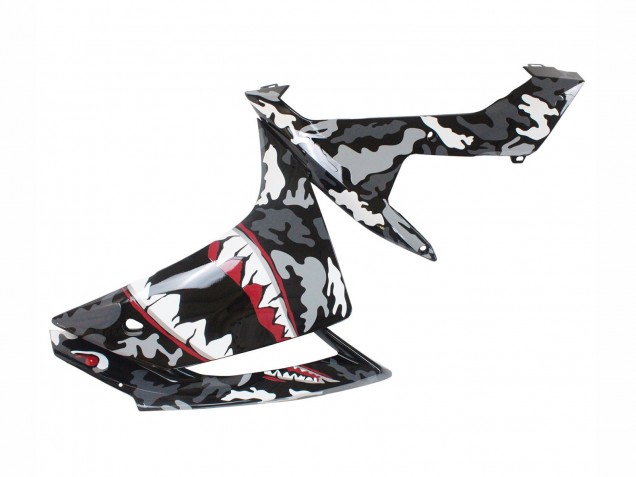 Grau Weiß Camouflage Hai 2007-2008 Yamaha YZF 1000 R1 Motorrad Verkleidung