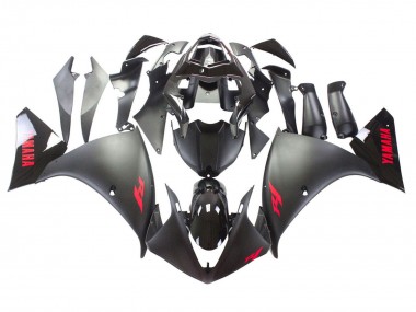 Matt Schwarz Rot Aufkleber 2009-2011 Yamaha YZF 1000 R1 Motorrad Verkleidung