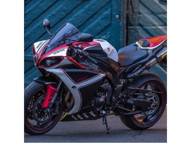 Rot Weiß Matt Schwarz 2009-2011 Yamaha YZF 1000 R1 Motorrad Verkleidung