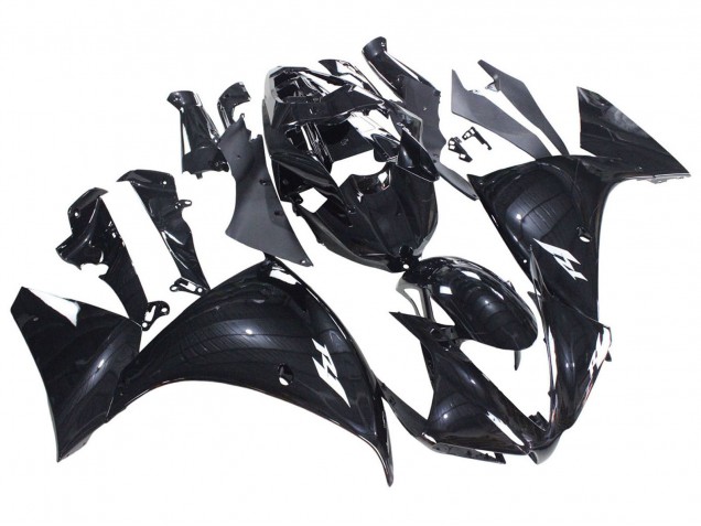 Glänzendes Schwarz 2012-2014 Yamaha YZF 1000 R1 Motorrad Verkleidung