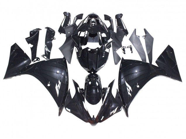 Glänzendes Schwarz 2012-2014 Yamaha YZF 1000 R1 Motorrad Verkleidung